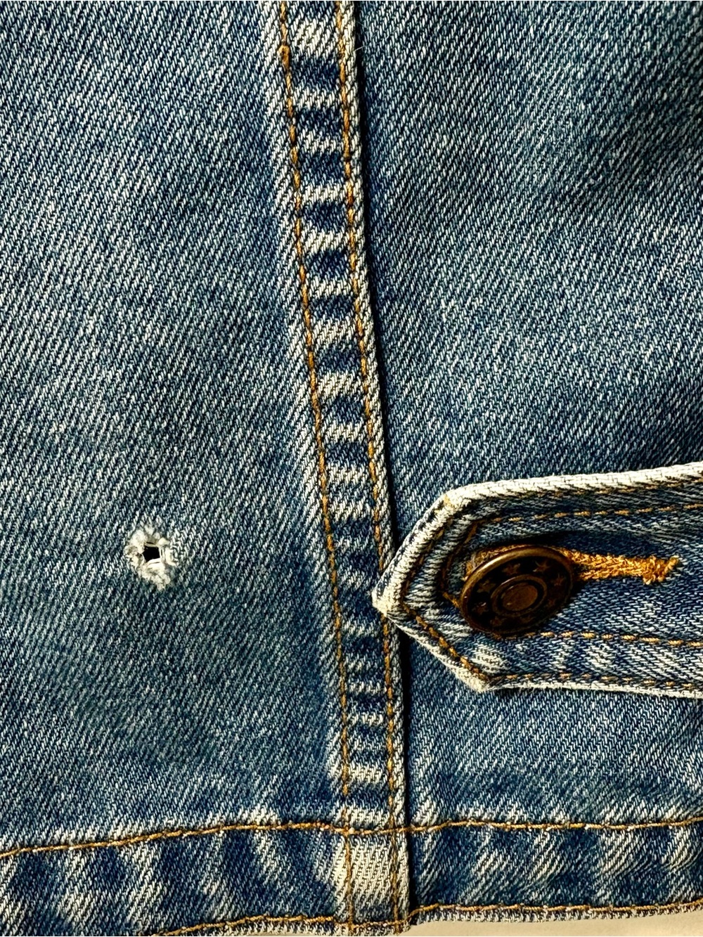 Women's Blue Denim Utility Jacket - Lightweight Shirt Jacket - Picture 6 of 6